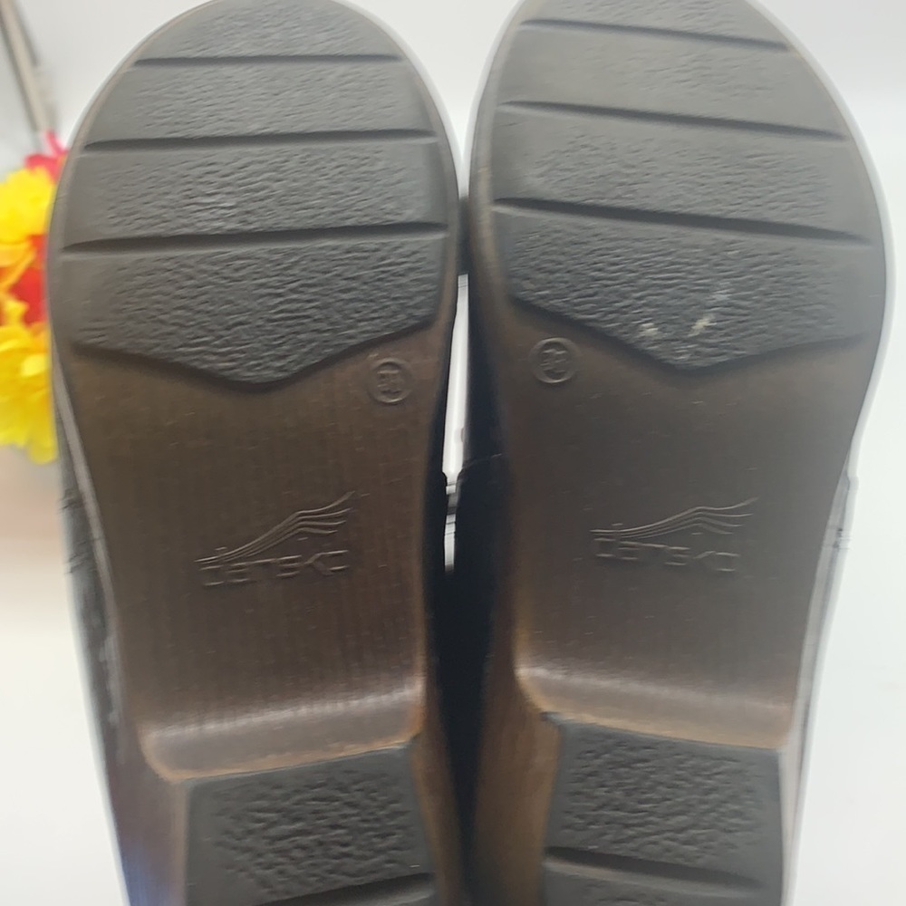 Dansko Black Studded Clogs Sz 38. DAN0207A - Picture 7 of 8